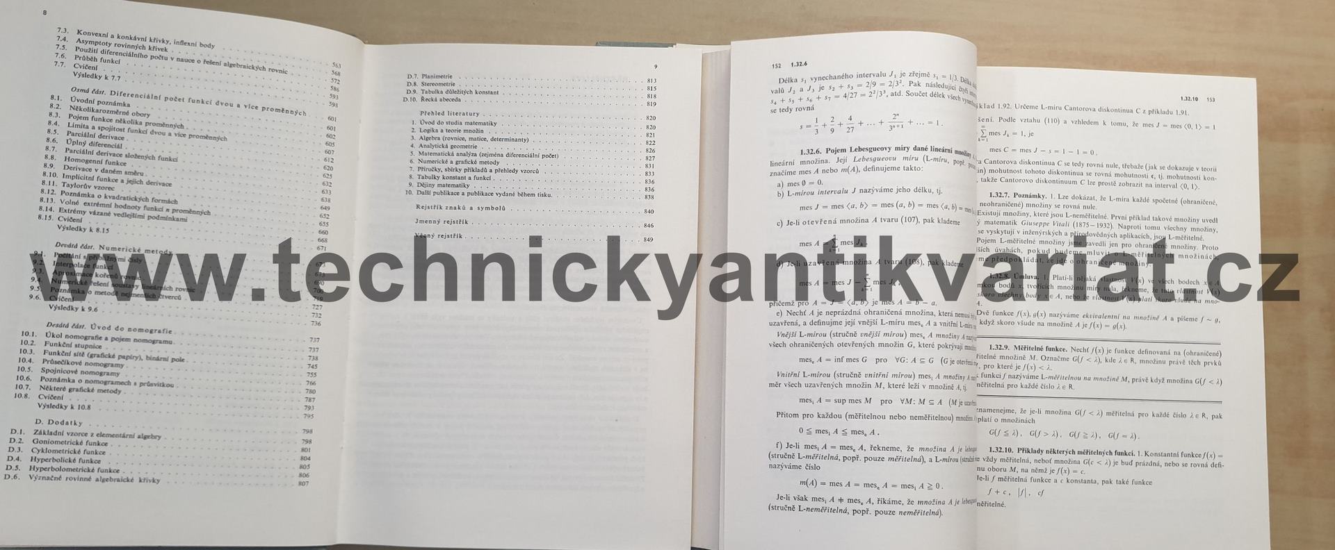 Základy aplikované matematiky I., II. - Škrášek, Tichý (1983, 1986)
