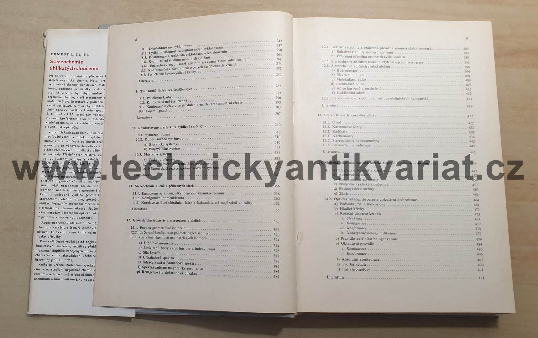 Stereochemie uhlíkatých sloučenin - Ernest L. Eliel (1970)