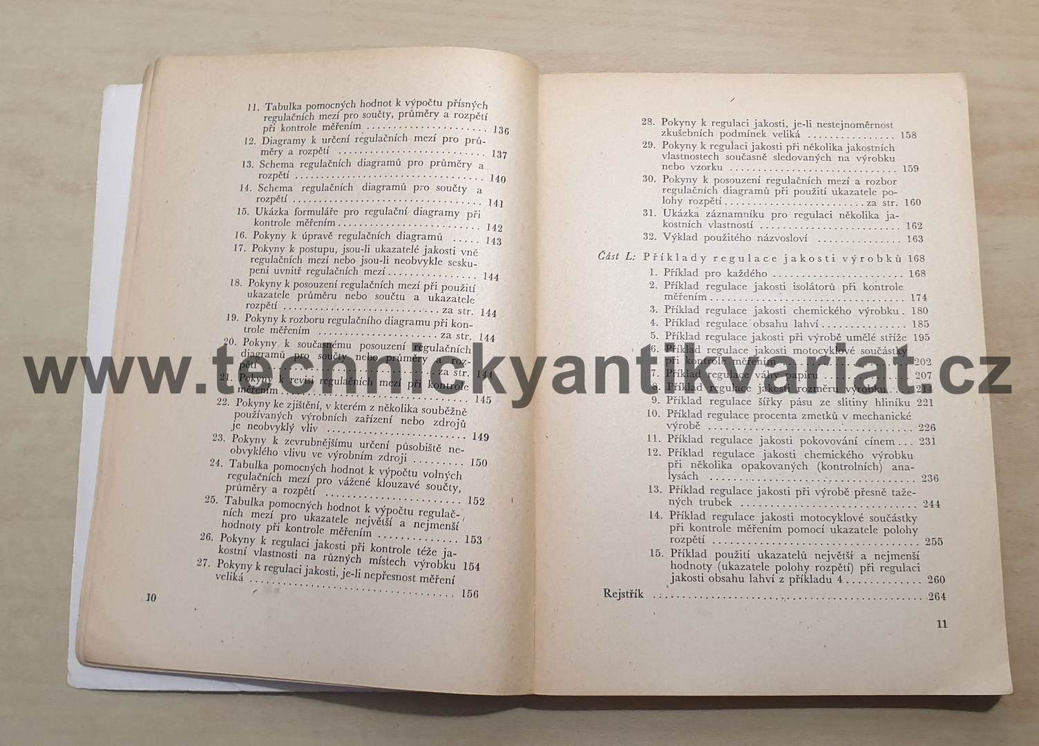 Regulace jakosti výrobků při kontrole měření I. Jan Uchytil (1950)
