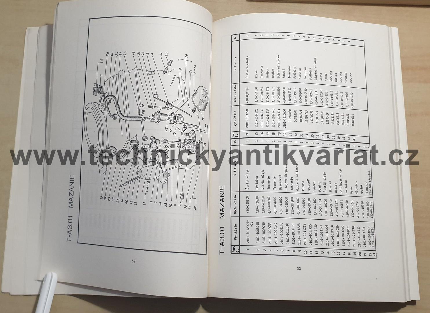 VAZ 2101 - katalog díelov (1973)