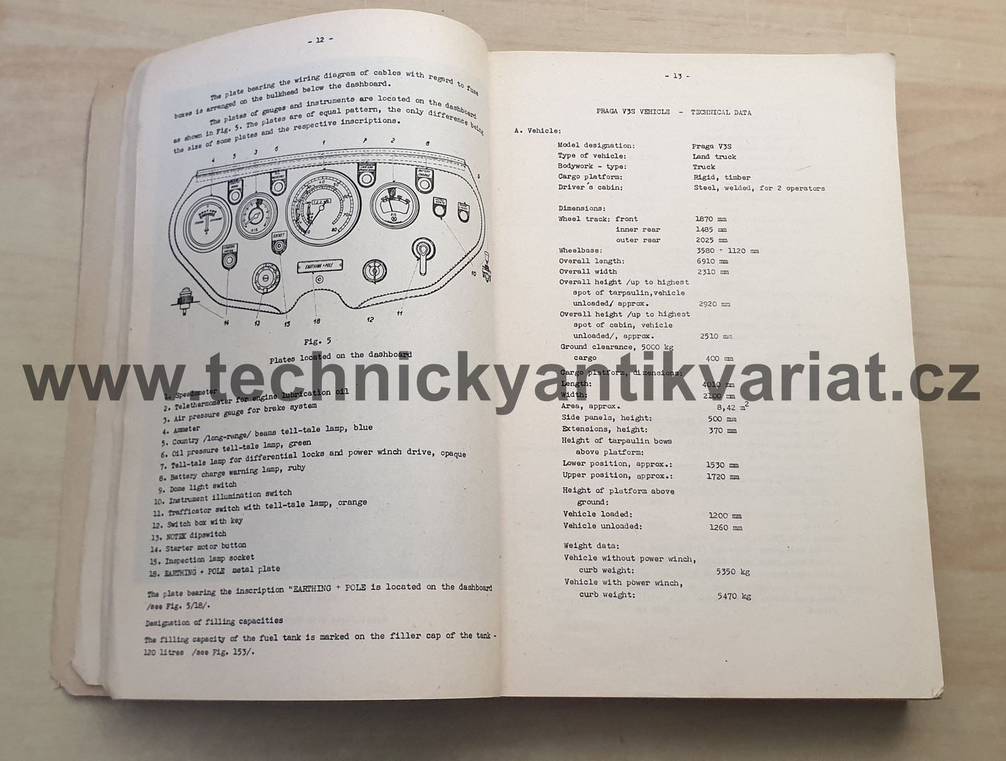 Praga V3S - workshop manual (1956)