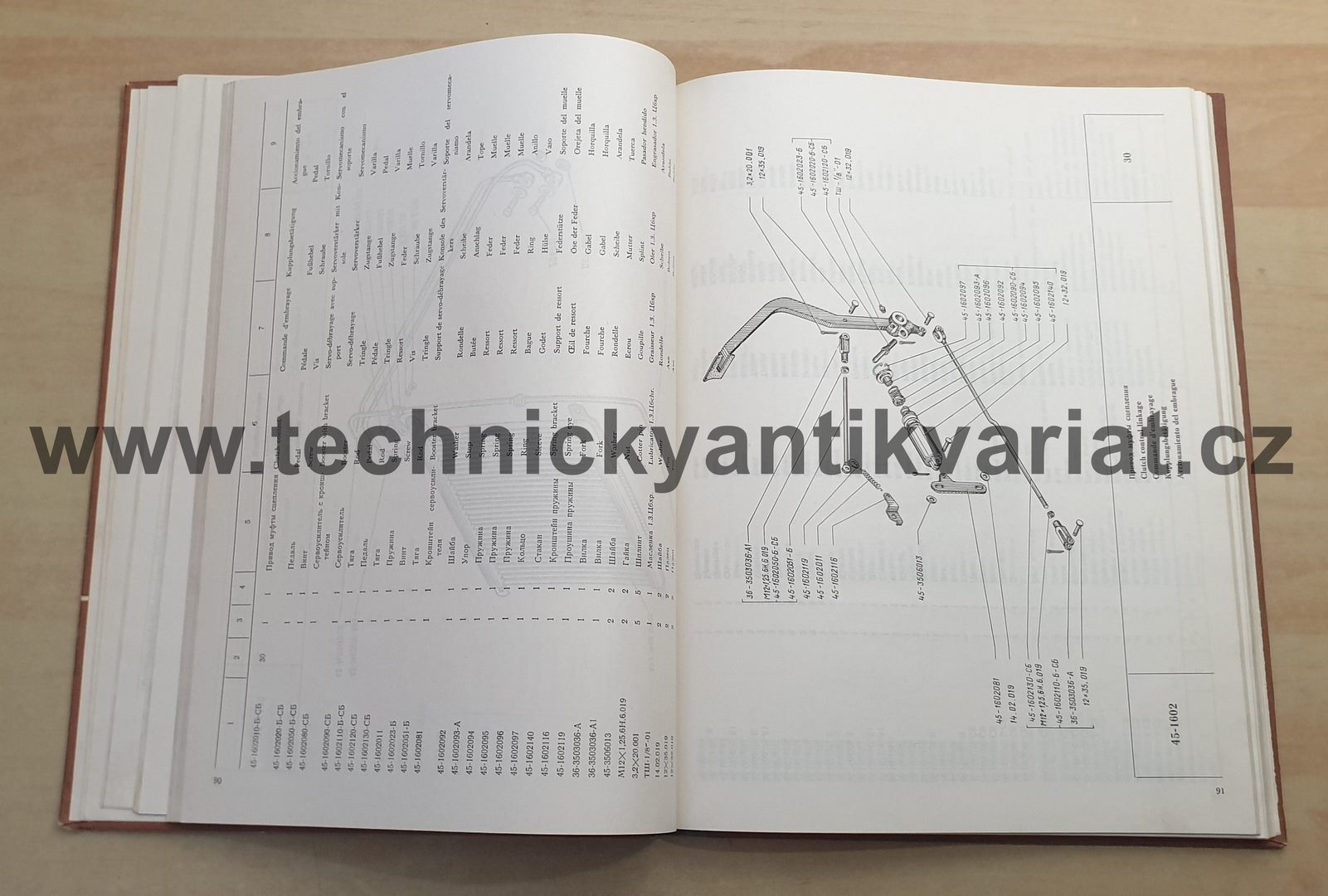 Traktory Bělarus - katalog náhradních dílů (1979)