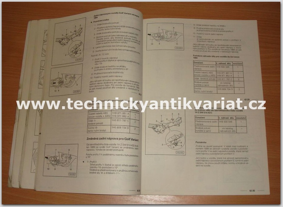 Volkswagen Golf, Vento 1992 - podvozek