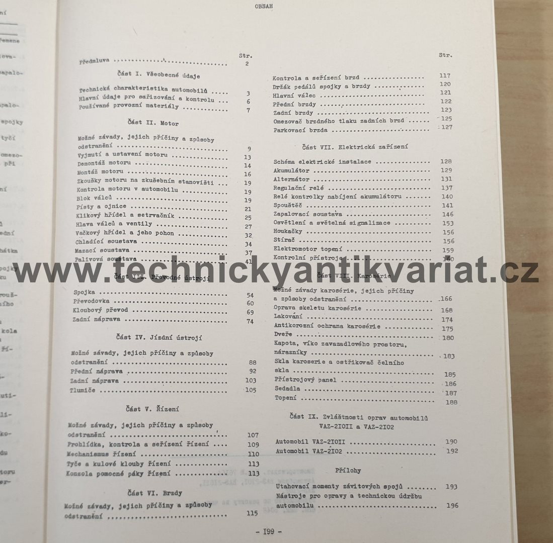 VAZ 2101, 2102, 21011 - příručka k opravám