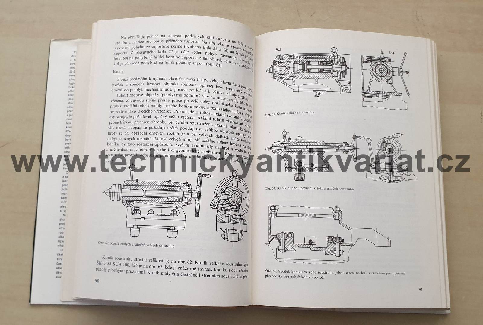 Teorie a konstrukce výrobních strojů II. Obráběcí stroje - J. Ženíšek, J. Kratochvíl, Vl. Vacek. B. Zieba (1988)