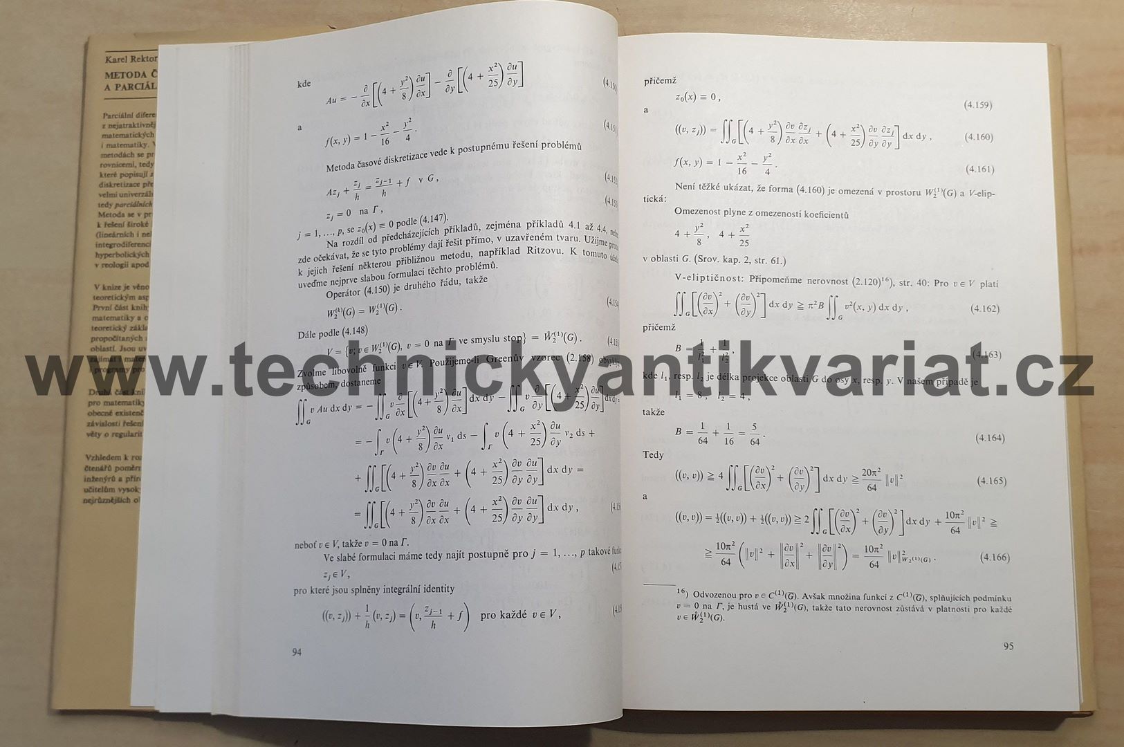 Metoda časové diskretizace a parciální diferenciální rovnice - Rektorys (1985)