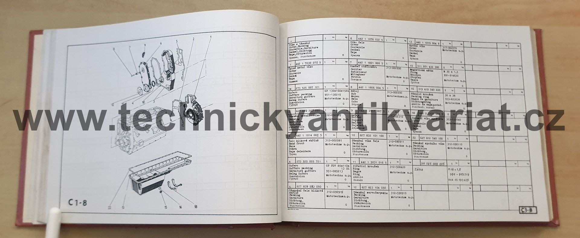 DH 631 - katalog náhradních součástí (1991)