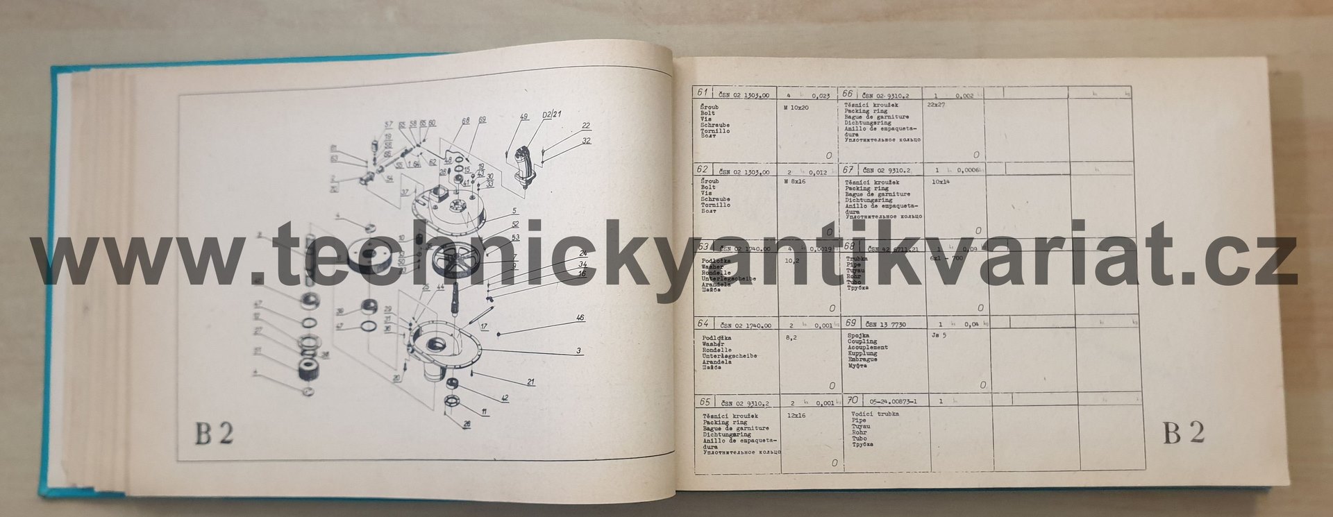 Hydraulické rýpadlo DH 101 - Katalog náhradních součástí