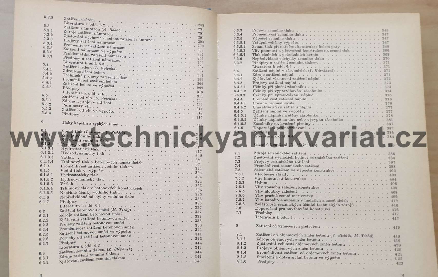 Zatížení stavebních konstrukcí - Tichý (1987)