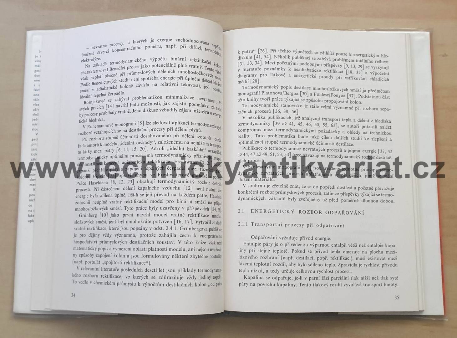 Energetická analýza destilace, sorpce a extrakce - W. Fratzscher (1987)