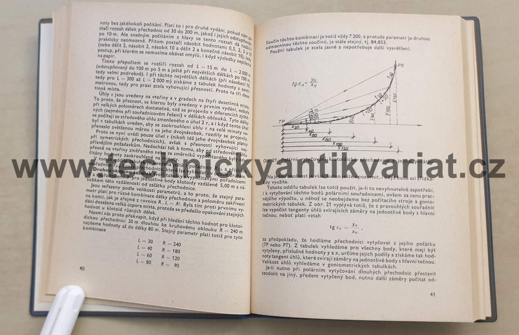 Vytyčovací tabulky - A. Kutnohorský (1972)