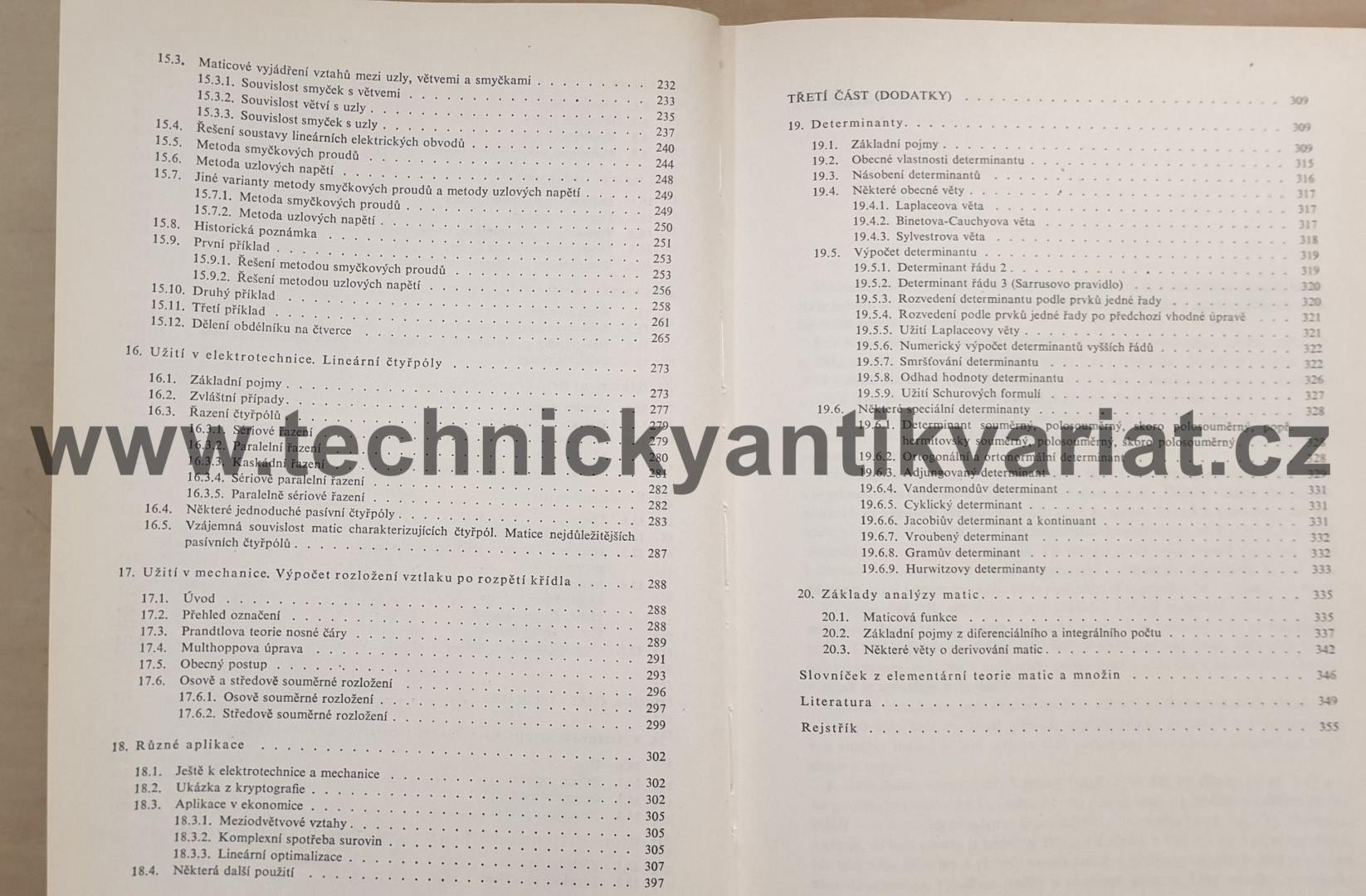 Maticový počet a jeho použití v technice - Josef Schmidtmayer (1974)