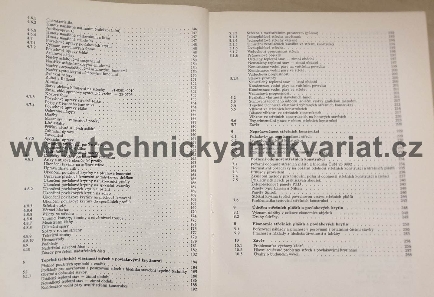 Střechy s povlakovými krytinami - Koželucha (1979)