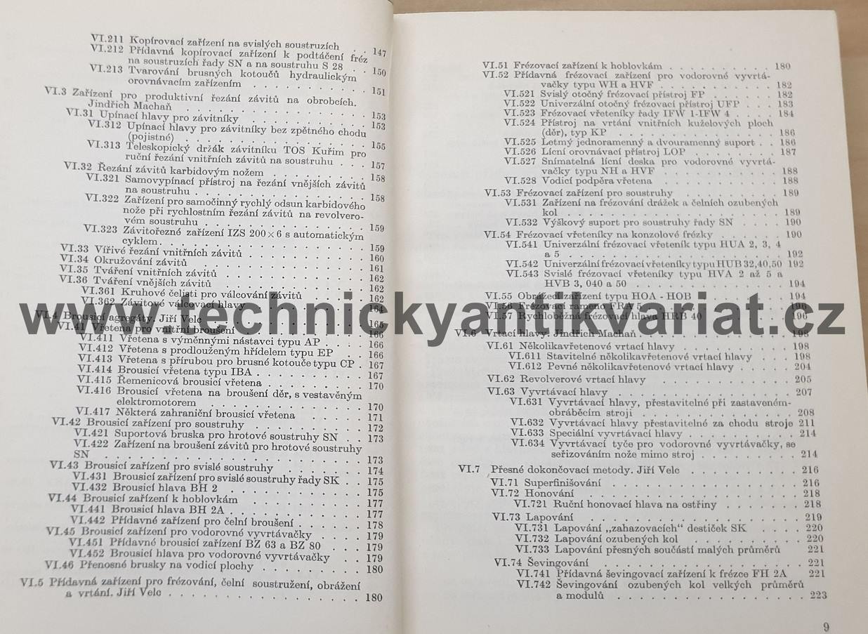 Přídavná zařízení obráběcích strojů - Karel Skibar (1966)