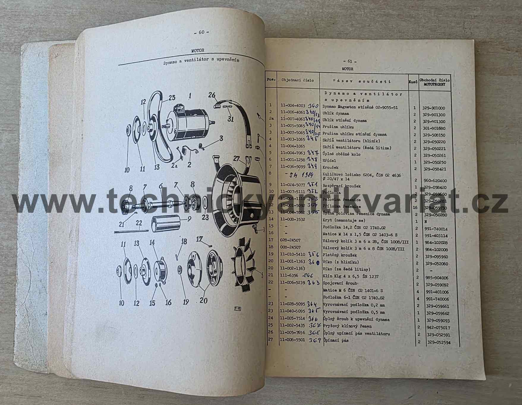 Tatra 805 - katalog náhradních dílů (1968)