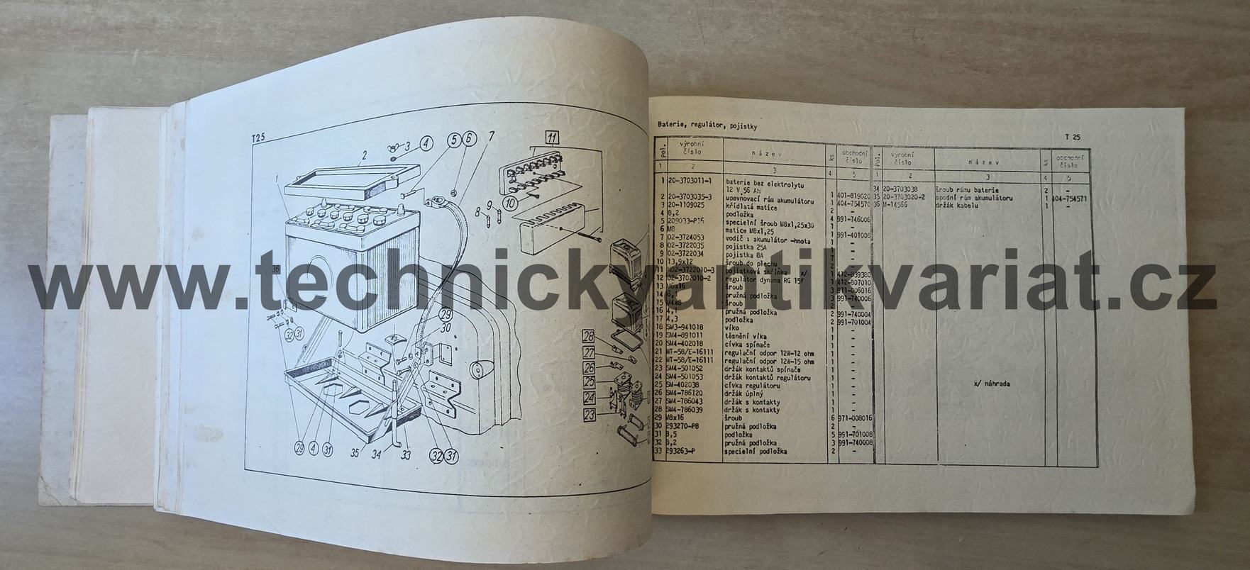 FSO Warszawa 223, 223 kombi - Katalog náhradních dílů (1970)