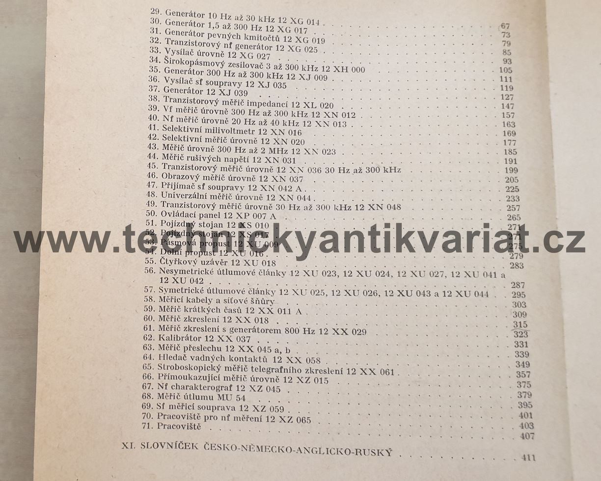 Měřící přístroje pro sdělovací techniku - V. Kochánek (1971)