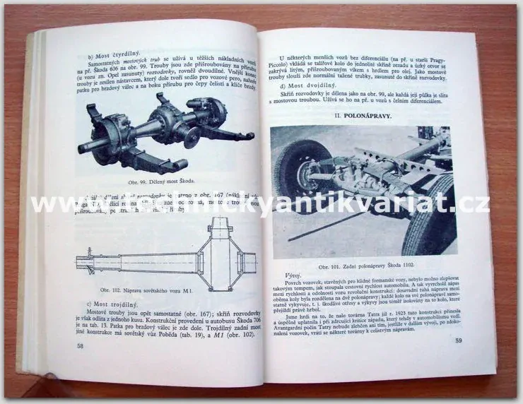 Podvozek automobilu, automobily a letadla 