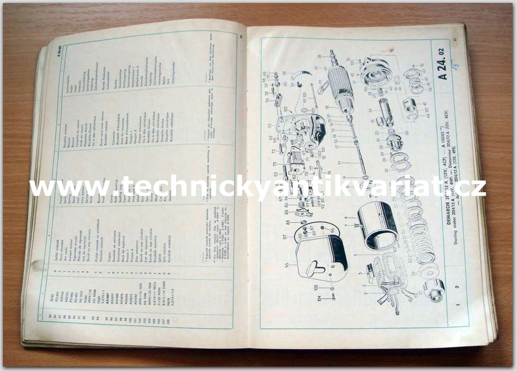 Traktor 650M, 651M universal - katalog náhradních dílů (1970)