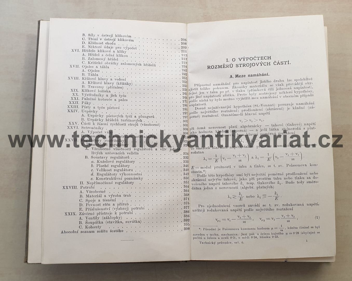 Technický průvodce pro inženýry a stavitele, sešit šestý - části strojů, L. Grimm, J. Zvoníček (1932)