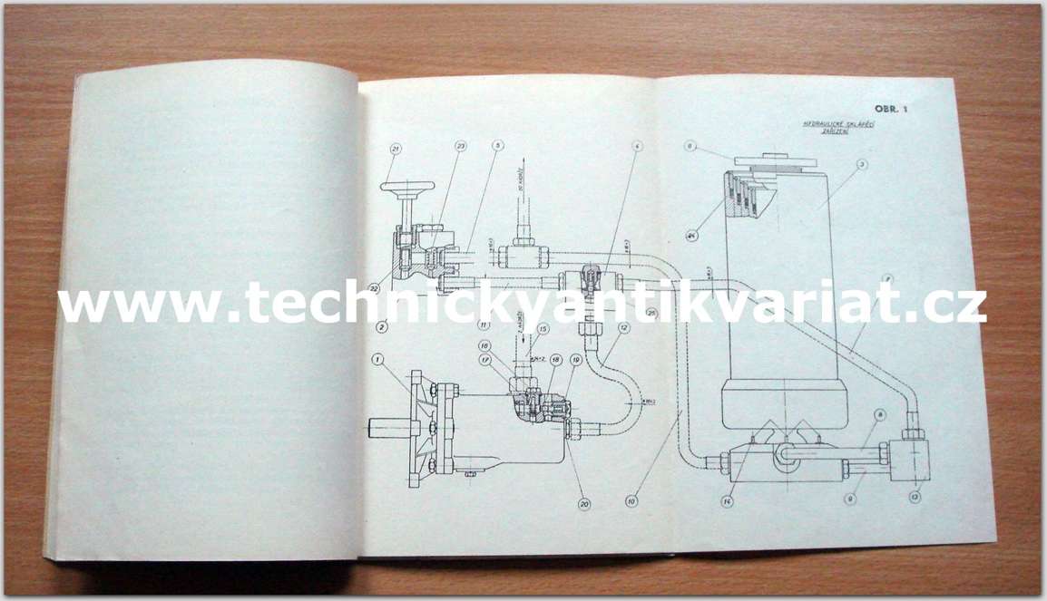 Tatra 111 hydraulické sklápěcí zařízení