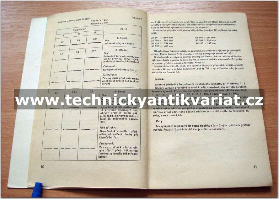 Kurs 90 Technické kreslení, strojnictví I.
