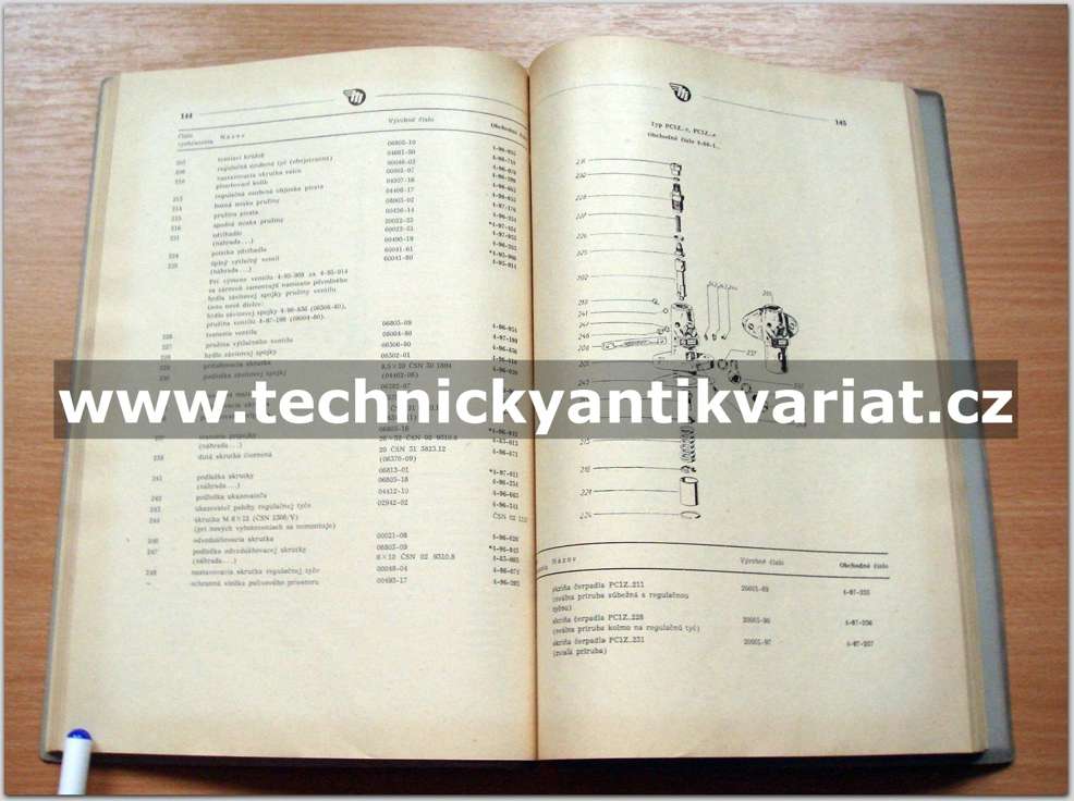 katalog vstřikovacího zařízení pro motorová vozidla