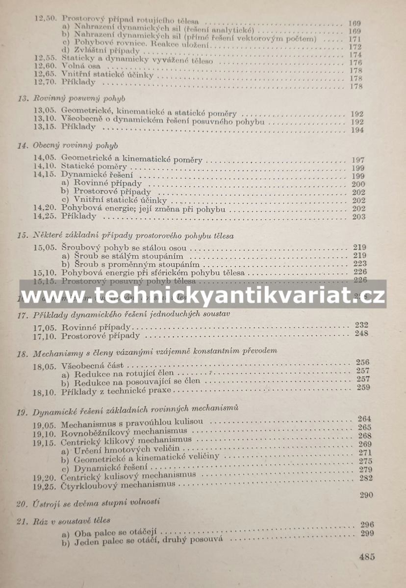 Technická mechanika III. dynamika - Josef Šrejtr (1958)