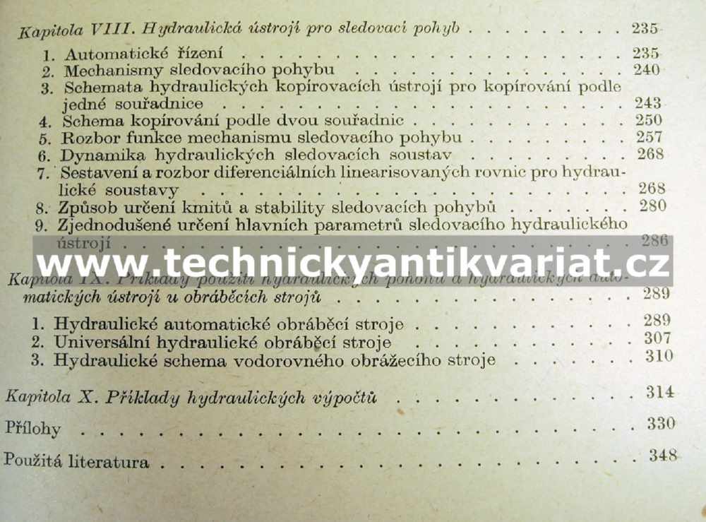 Hydraulické pohony obráběcích strojů  - J.M. Chajmovič (1957)