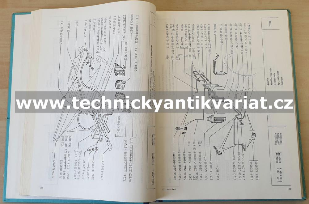 VAZ 2107 - katalog náhradních dílů (1991)