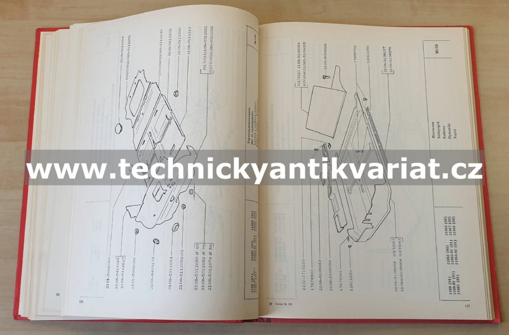 VAZ 2108 - katalog náhradních dílů (1990)