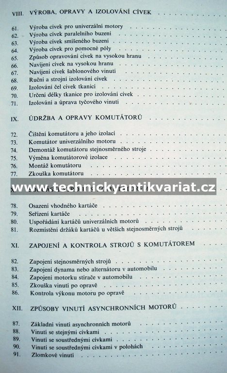 Navíjení a převíjení malých elektrických strojů točivých - Knotek (1990)