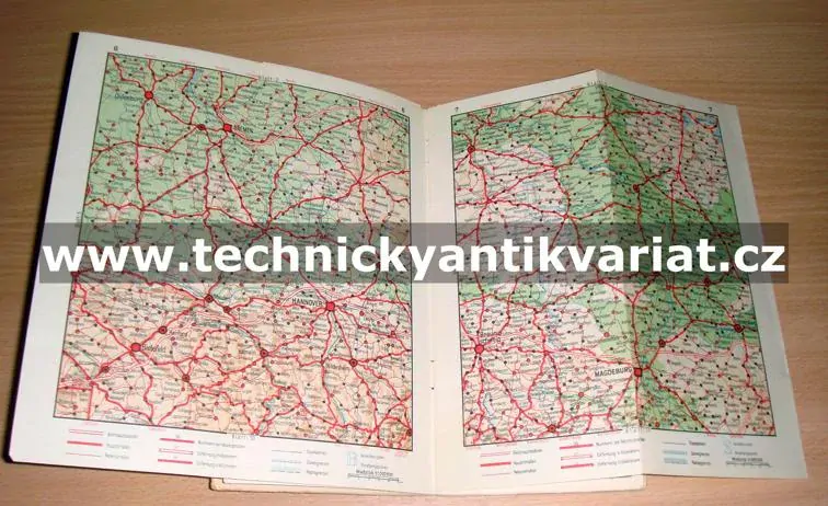 Strassen atlas von Deutschland 1948