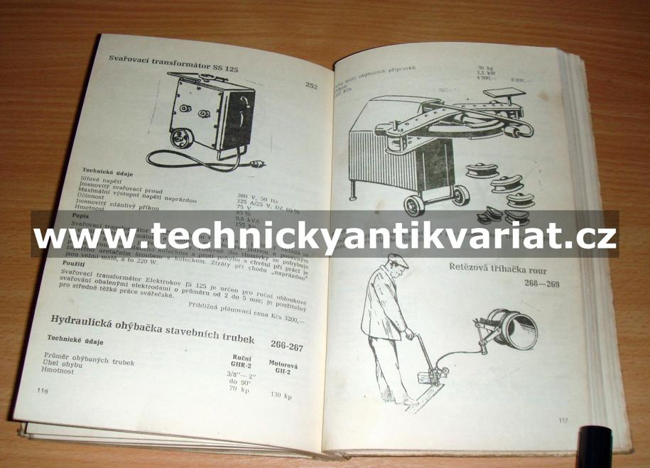 Seznam strojů a zařízení 1970