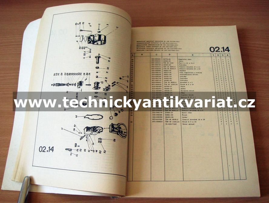 Karosa Š11 ŠL11 ŠD11 - katalog náhradních dílů