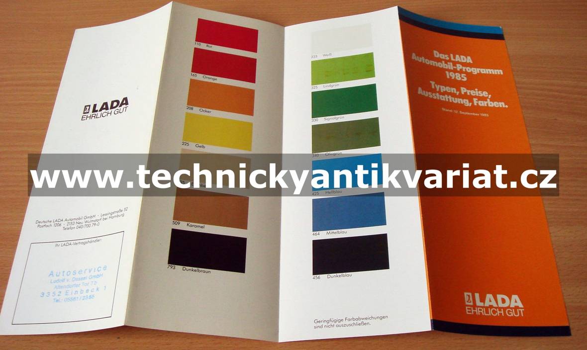 Lada Typen, Preise, Ausstattung, Farben
