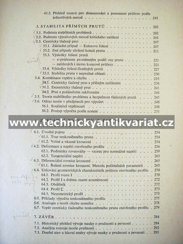 Pružnost a pevnost ve stavitelství I. Technická nauka o pružnosti a pevnosti - Servík (1965)