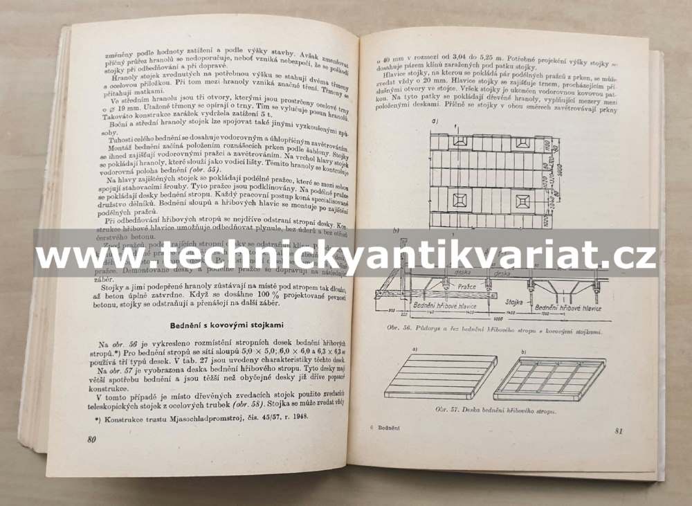 Bednění železobetonových průmyslových staveb - V.M. Useko (1954)