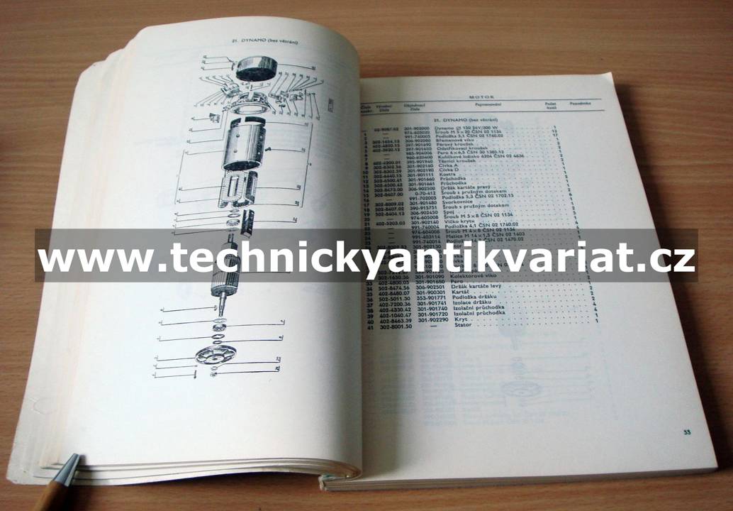 Škoda 706 RT valník - katalog náhradních dílů (1970)