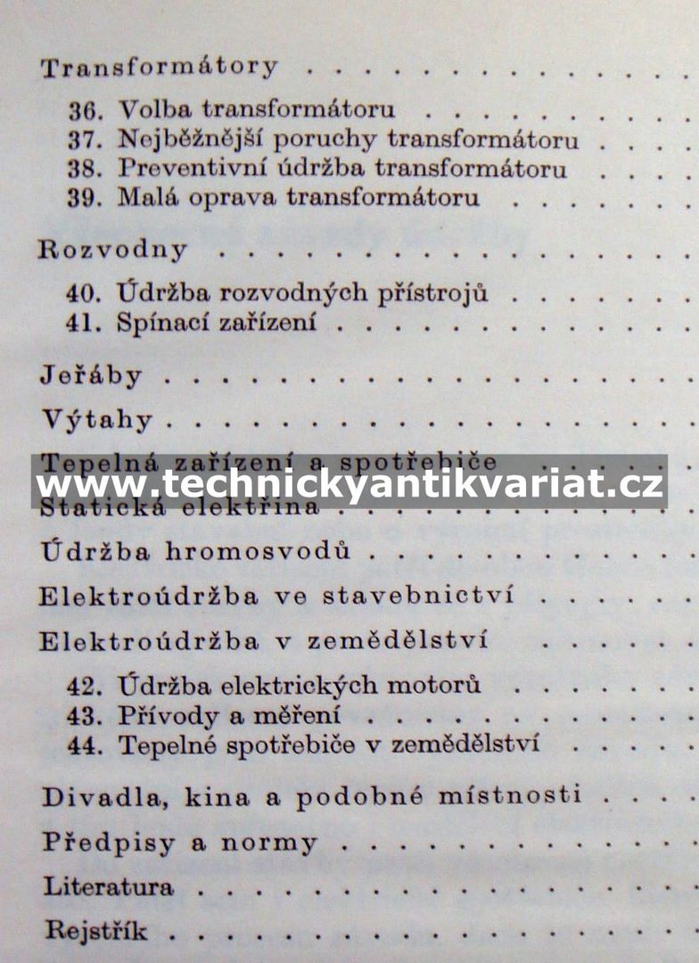 Údržba elektrických zařízení