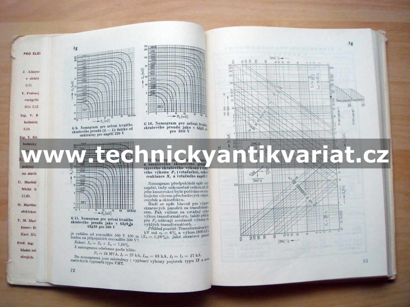 Elektrotechnické tabulky a grafy