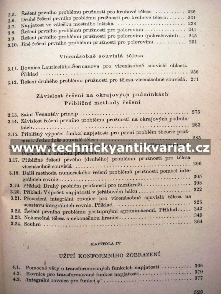 Matematická theorie rovinné pružnosti - Babuška, Rektorys, Vyčichlo (1955)