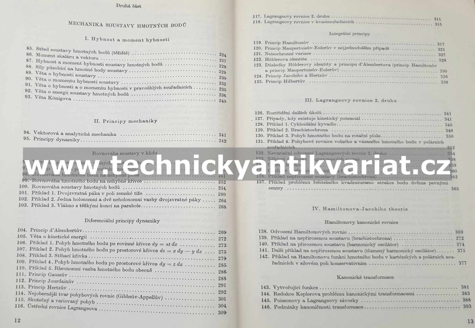 Mechanika hmotných bodů a tuhého tělesa I. úvod do theoretické fysiky - Viktor Trkal (1956)