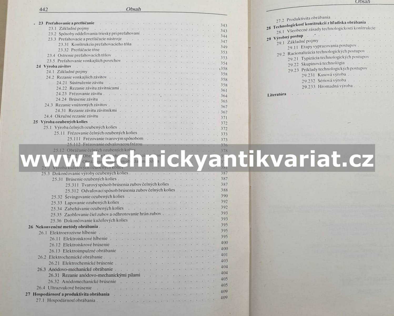 Technologia výroby obrábania -  Ondrej Lipták  (1979)