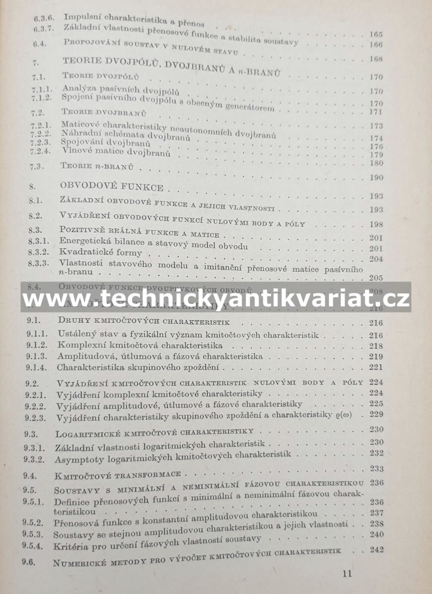 Analýza lineárních obvodů a soustav - Braun, Čížek, Kvasil, Novák (1973)