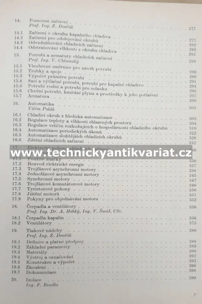 Technika chlazení - Vladimír Chlumský (1971)