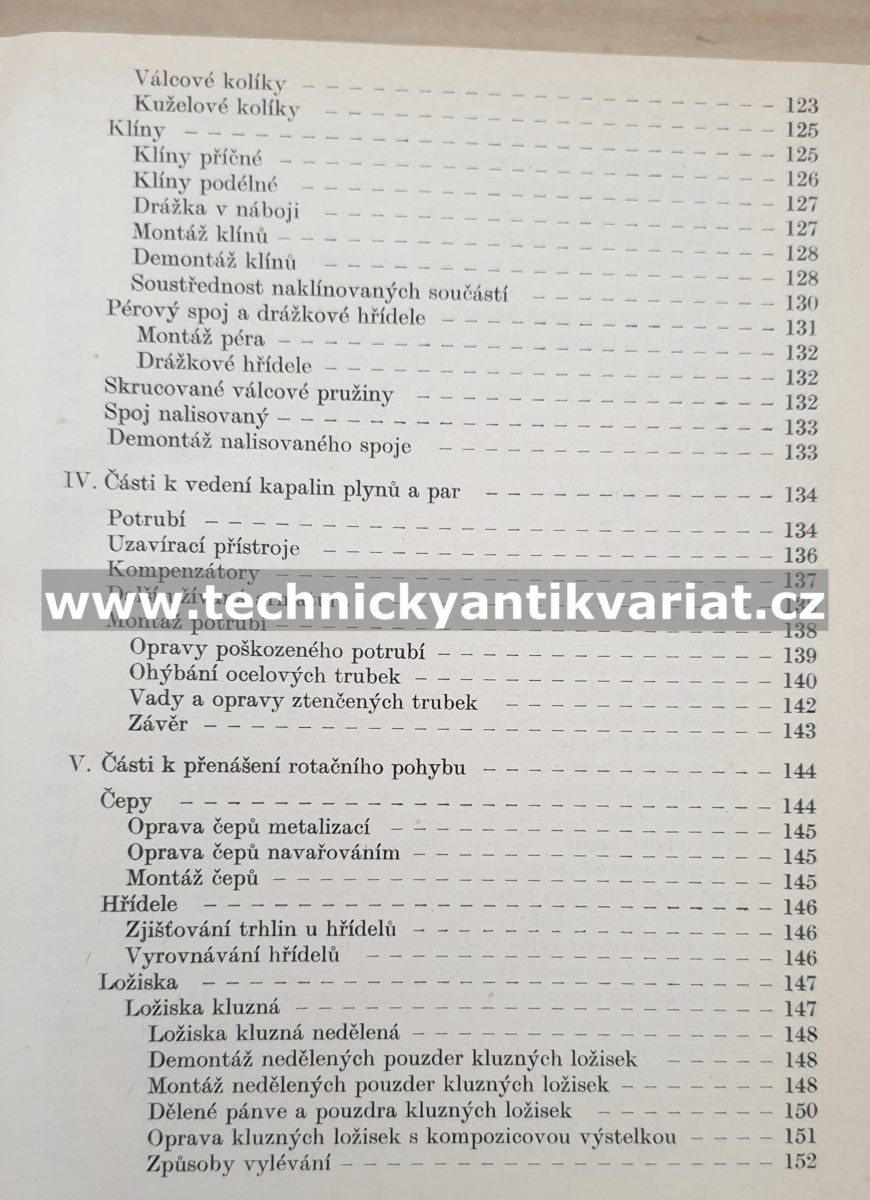 Kvalifikační příručka opraváře a údržbáře ve strojírenství - Kareis, Rousek (1971)