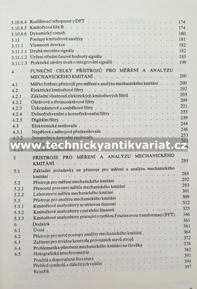 Měření a analýza mechanického kmitání - M. Navrátil, O. Pluhař (1986)