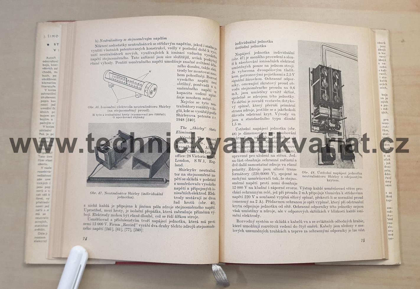 Statická elektřina v průmyslu - Šimorda, Staroba (1959)