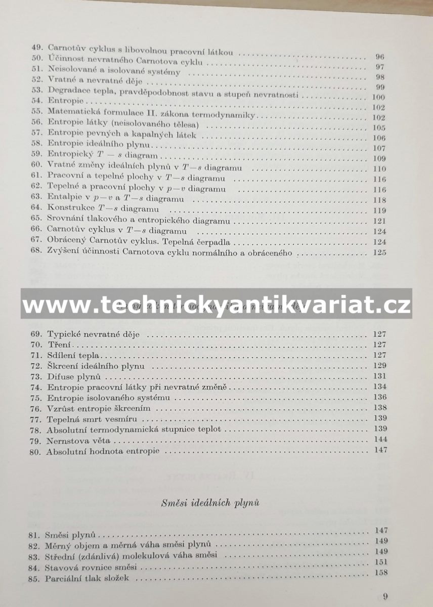 Technická termodynamika - Josef Kalčík (1960)